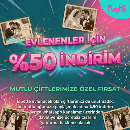 %50 Davetiye Canlandırma İndirimi