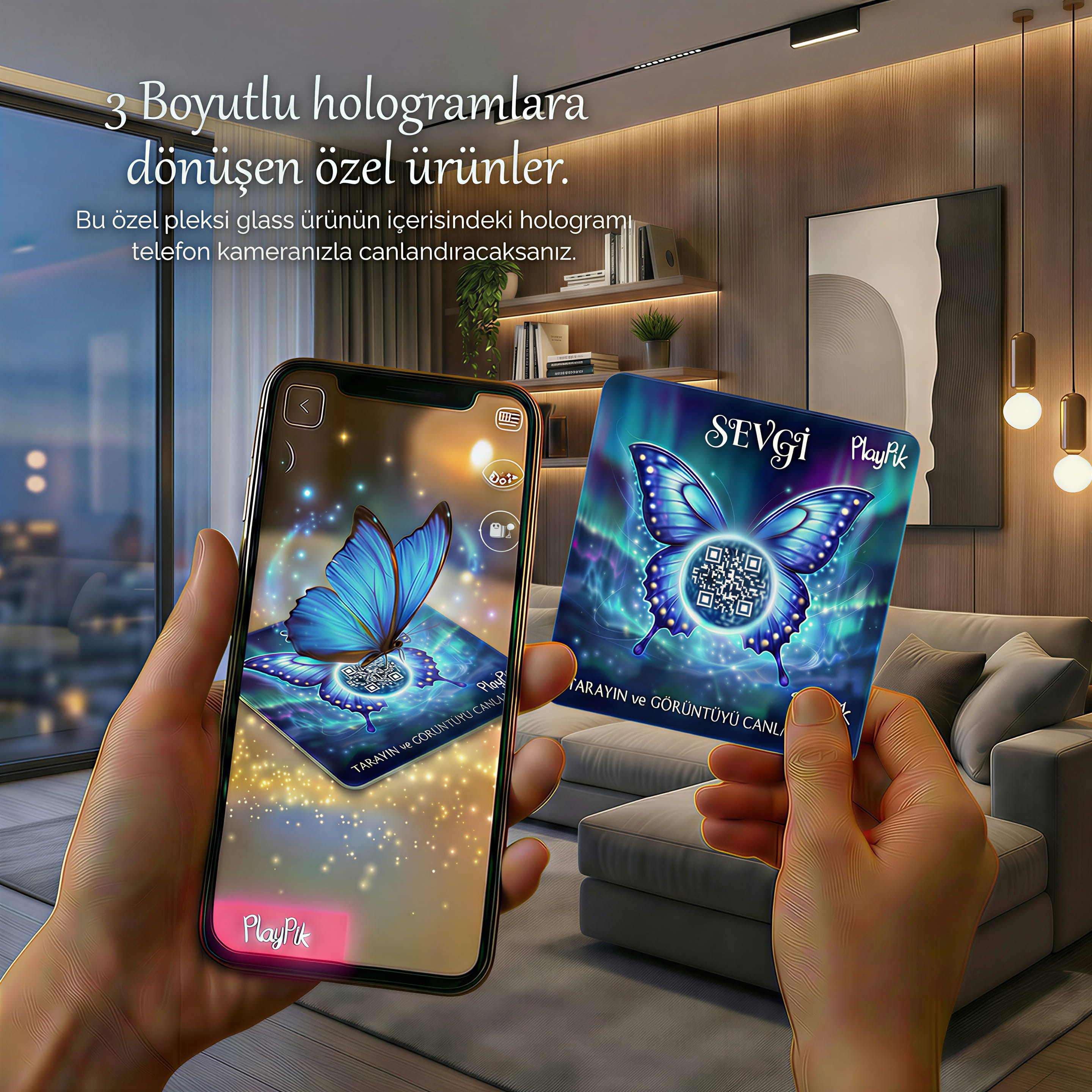 3D Hologram - Sevgi