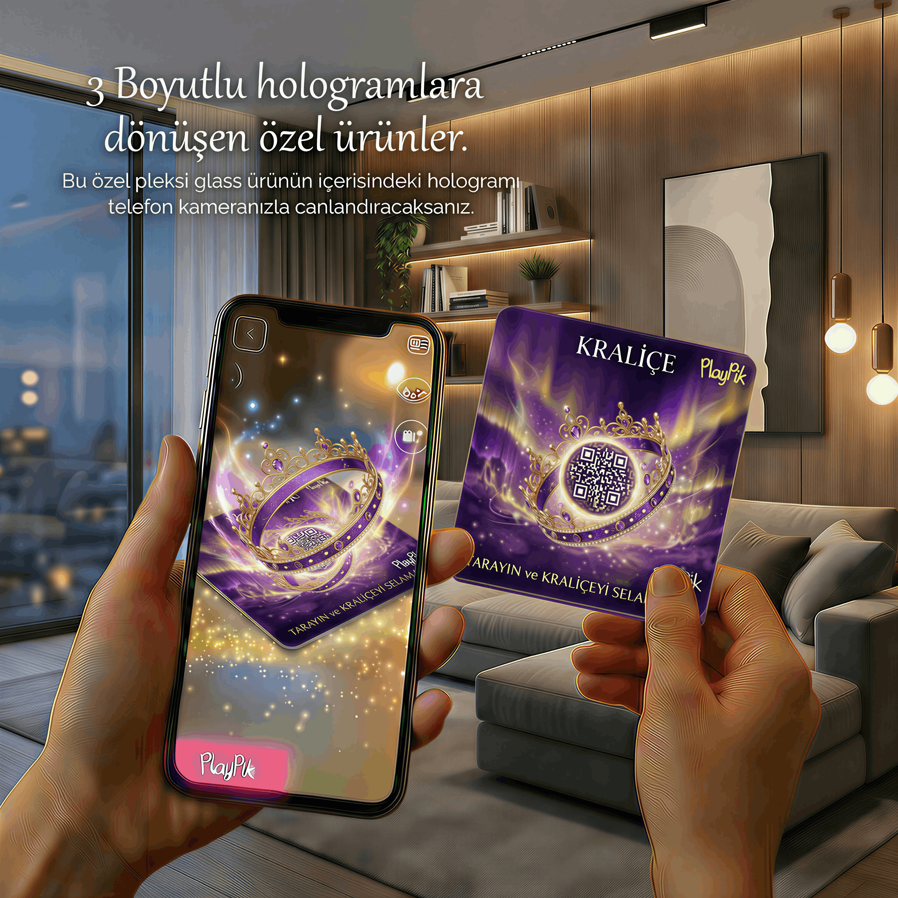 3D Hologram - Kraliçe