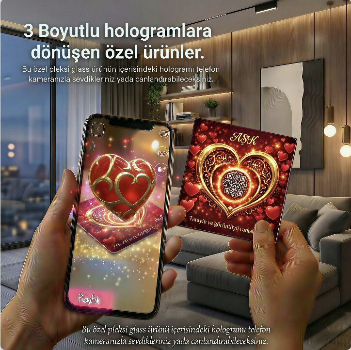 3D Hologram - Aşk